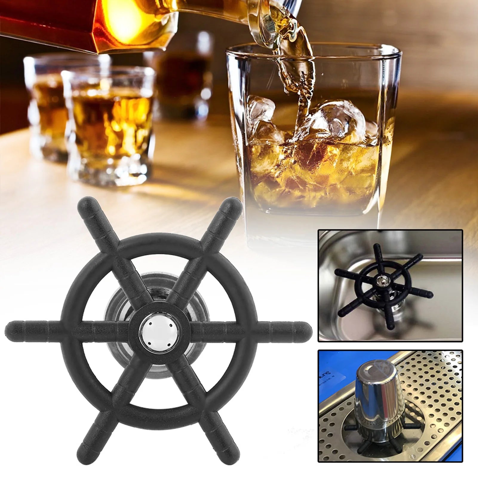 Stainless Steel Bar Glass Rinser Faucet Head Rinser for Beer Glass Coffee Cup Pitcher Rinser Faucet Head