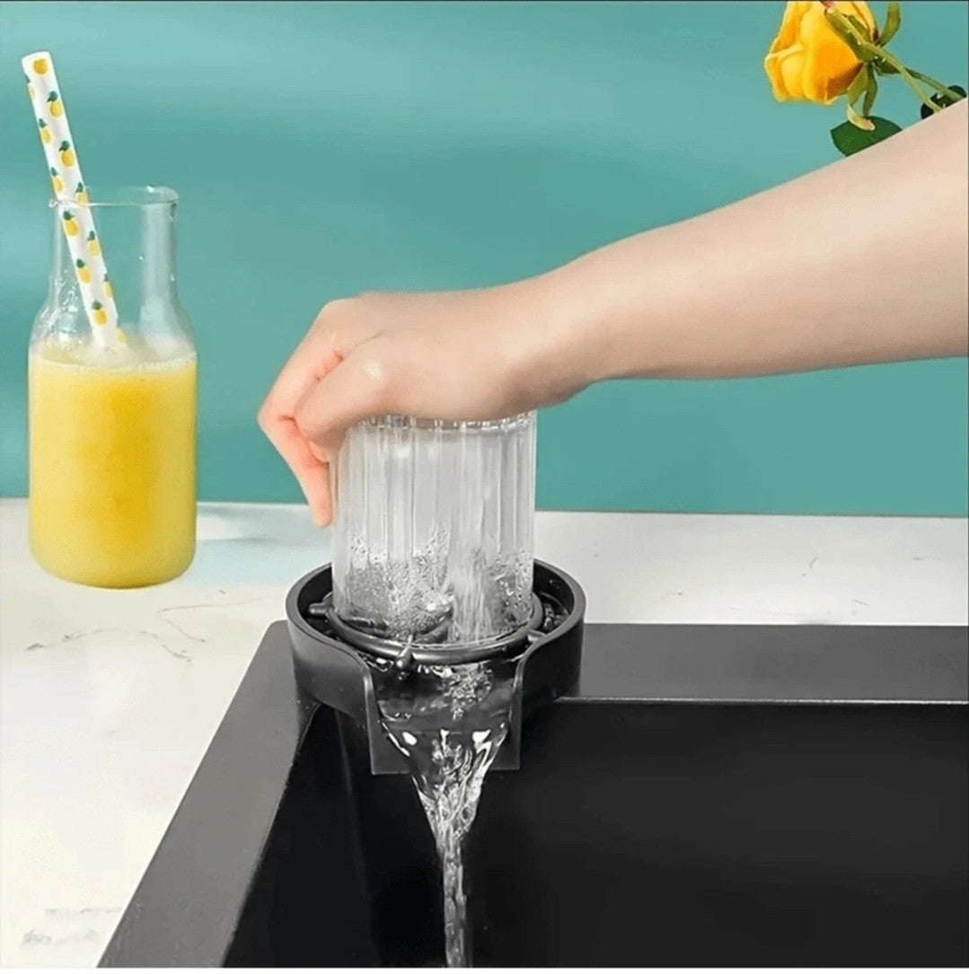 Automatic Cup Washer Faucet Glass Rinser Kitchen Sink Bar FREE SHIPPING