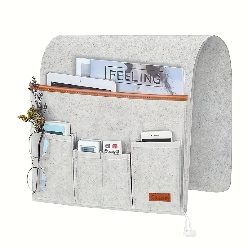 Felt bedside hanging organizer
